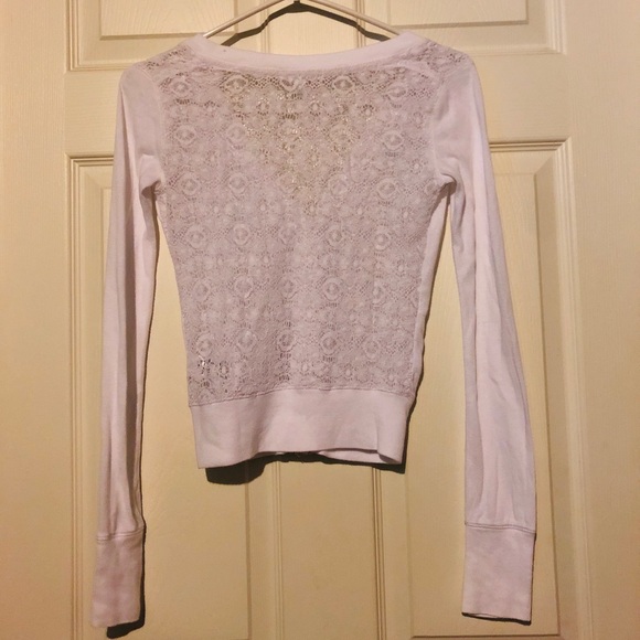 3 FOR 25 🛍 White Aeropostale Cardigan - Picture 4 of 4